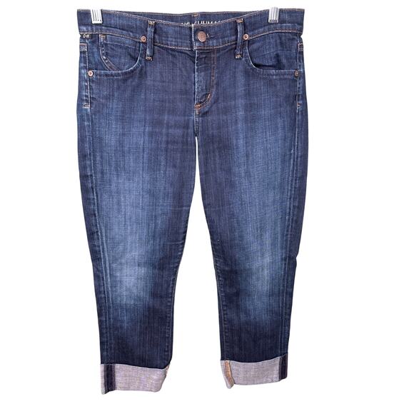 Citizens of Humanity Dani Women Capri Jeans Size 28 Dark Wash Cropped Pants - Picture 1 of 14